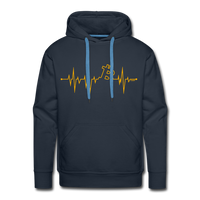 Load image into Gallery viewer, My Heart Beats Bitcoin Hoodie Sweatshirt - navy
