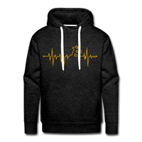 Load image into Gallery viewer, My Heart Beats Bitcoin Hoodie Sweatshirt - charcoal grey
