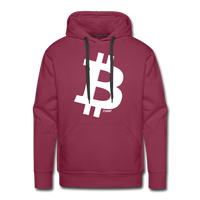 Load image into Gallery viewer, Simple B Bitcoin Hoodie Sweatshirt - burgundy

