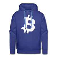 Load image into Gallery viewer, Simple B Bitcoin Hoodie Sweatshirt - royal blue
