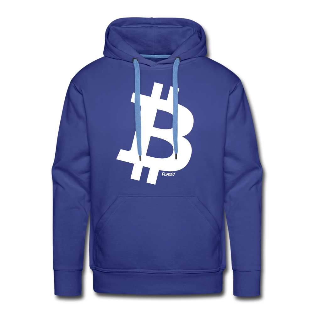 Simple B Bitcoin Hoodie Sweatshirt - royal blue