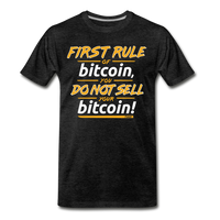 Load image into Gallery viewer, First Rule Of Bitcoin T-Shirt - charcoal grey
