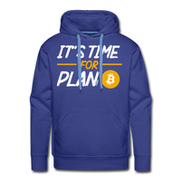 Load image into Gallery viewer, It&#39;s Time For Plan B Bitcoin Hoodie Sweatshirt - royal blue

