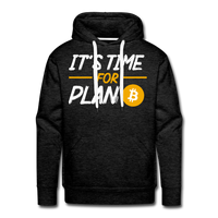 Load image into Gallery viewer, It&#39;s Time For Plan B Bitcoin Hoodie Sweatshirt - charcoal grey
