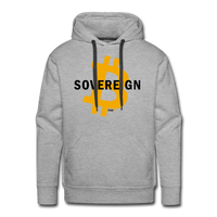 Load image into Gallery viewer, B Sovereign Bitcoin Hoodie Sweatshirt - heather grey
