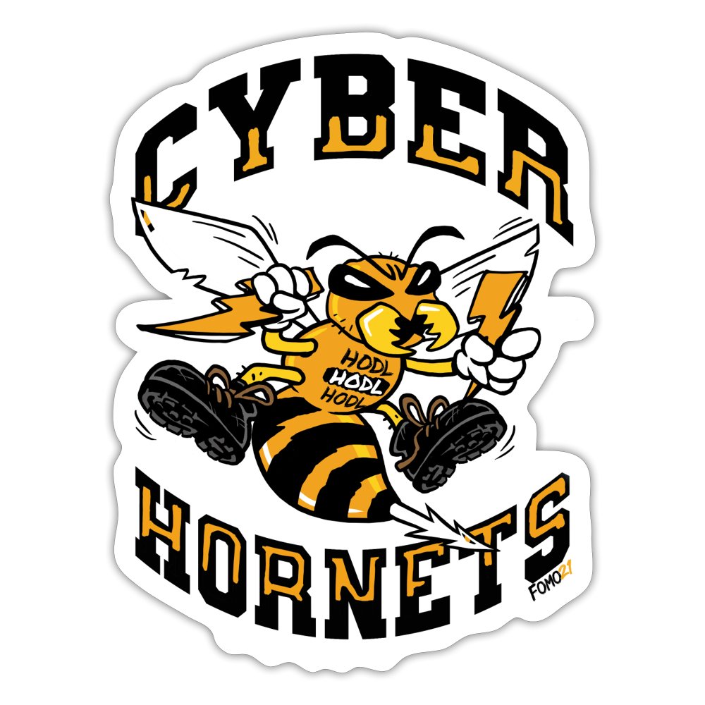 Cyber Hornets Sticker - white matte
