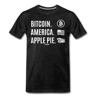 Load image into Gallery viewer, Bitcoin America Apple Pie T-Shirt - charcoal grey
