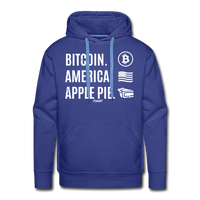 Load image into Gallery viewer, Bitcoin America Apple Pie Hoodie Sweatshirt - royal blue
