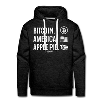 Load image into Gallery viewer, Bitcoin America Apple Pie Hoodie Sweatshirt - charcoal grey

