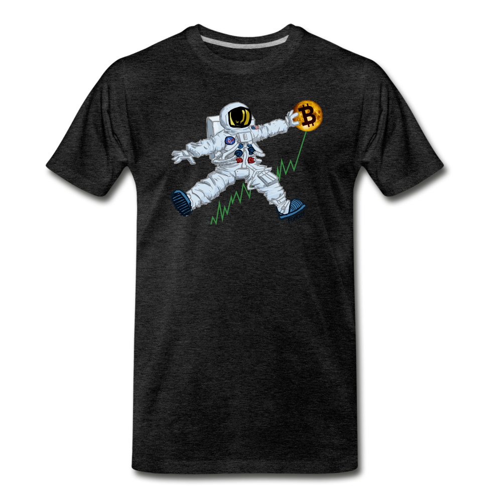 Bitcoin To The Moon T-Shirt - charcoal grey