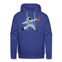 Load image into Gallery viewer, Bitcoin To The Moon Hoodie Sweatshirt - royal blue
