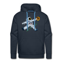 Load image into Gallery viewer, Bitcoin To The Moon Hoodie Sweatshirt - navy
