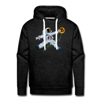 Load image into Gallery viewer, Bitcoin To The Moon Hoodie Sweatshirt - charcoal grey
