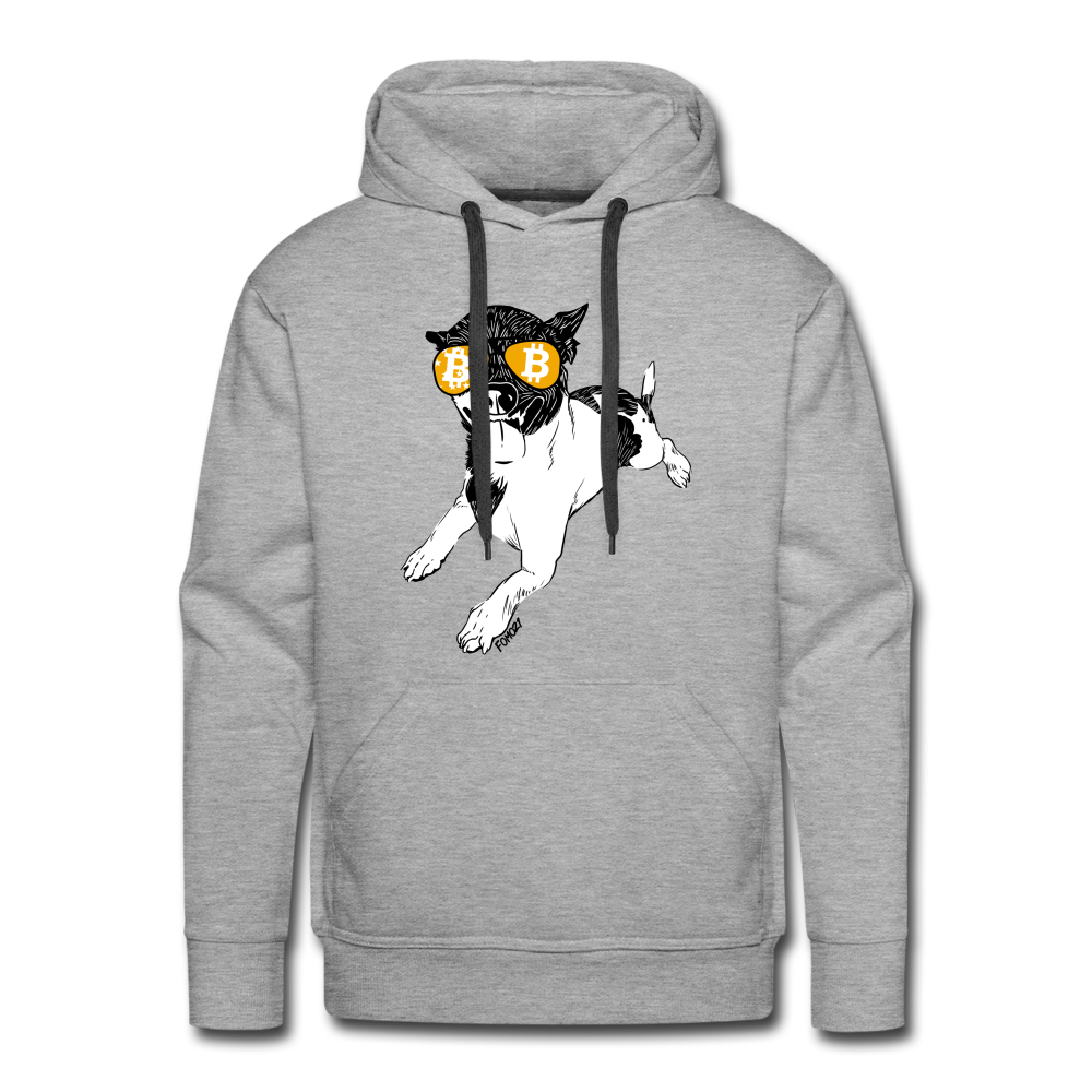 Bitcoin Is For The Chihuahuas Hoodie Sweatshirt - heather grey