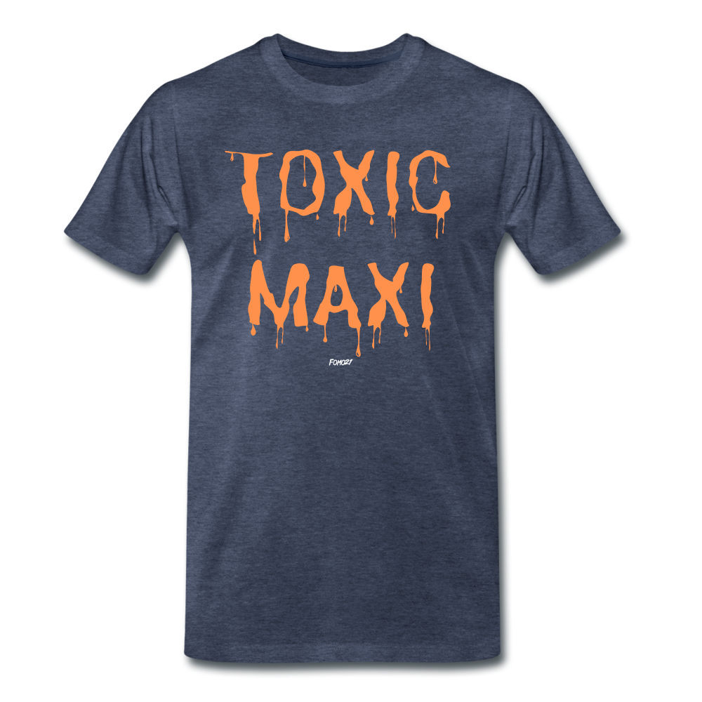 Toxic Maxi Bitcoin T-Shirt - heather blue