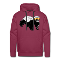 Load image into Gallery viewer, Bitcoin Is For The Honey Badgers Hoodie Sweatshirt - burgundy

