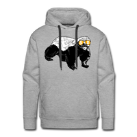 Load image into Gallery viewer, Bitcoin Is For The Honey Badgers Hoodie Sweatshirt - heather grey
