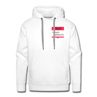 Load image into Gallery viewer, Hello My Name Is Satoshi Nakamoto Hoodie Sweatshirt - white
