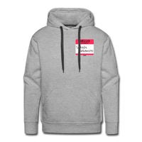 Load image into Gallery viewer, Hello My Name Is Satoshi Nakamoto Hoodie Sweatshirt - heather grey
