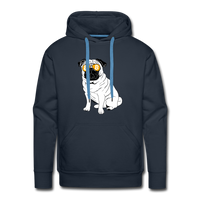 Load image into Gallery viewer, Bitcoin Is For The Pugs Hoodie Sweatshirt - navy
