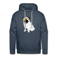 Load image into Gallery viewer, Bitcoin Is For The Pugs Hoodie Sweatshirt - heather denim

