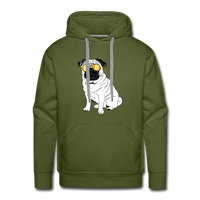 Load image into Gallery viewer, Bitcoin Is For The Pugs Hoodie Sweatshirt - olive green
