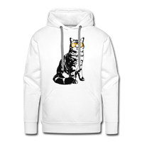Load image into Gallery viewer, Bitcoin Is For The Cats Hoodie Sweatshirt - white
