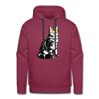 Load image into Gallery viewer, Bitcoin Is For The Cats Hoodie Sweatshirt - burgundy
