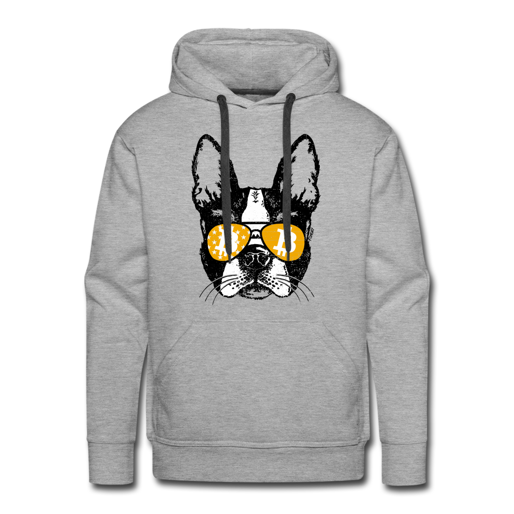 Bitcoin Is For The Dogs Hoodie Sweatshirt - heather grey