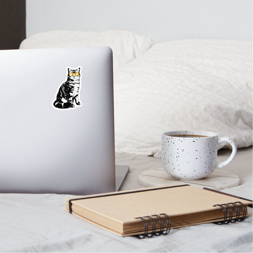 Bitcoin Is For The Cats Sticker - white matte