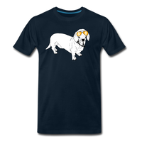 Load image into Gallery viewer, Bitcoin Is For The Dachshunds T-Shirt - deep navy
