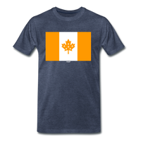 Load image into Gallery viewer, Bitcoin Flag of Canada T-Shirt - heather blue
