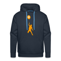 Load image into Gallery viewer, Bitcoin Balloon Boy Hoodie Sweatshirt - navy

