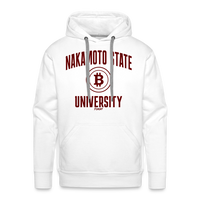 Load image into Gallery viewer, Nakamoto State University (Red) Bitcoin Hoodie Sweatshirt - white
