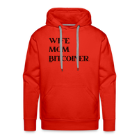 Load image into Gallery viewer, Wife Mom Bitcoiner Bitcoin Hoodie Sweatshirt - red
