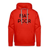 Load image into Gallery viewer, Fiat Poor Bitcoin Hoodie Sweatshirt - red
