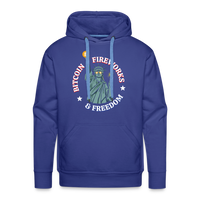 Load image into Gallery viewer, Bitcoin Fireworks And Freedom Hoodie - royal blue
