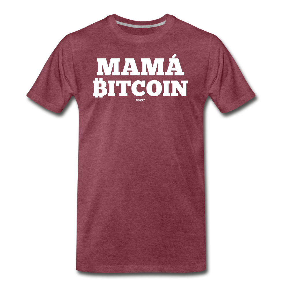 Mamá Bitcoin Español T-Shirt - heather burgundy