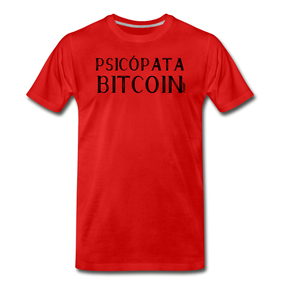 Psicópata Bitcoin Español T-Shirt - red