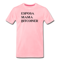 Load image into Gallery viewer, Esposa Mamá Bitcoiner Bitcoin Español T-Shirt - pink
