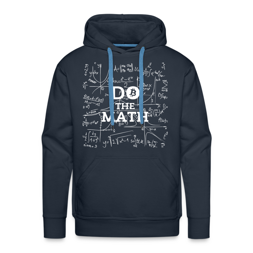 Do The Math Bitcoin Hoodie Sweatshirt - navy