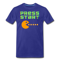 Load image into Gallery viewer, Press Start Bitcoin T-Shirt - royal blue
