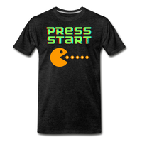 Load image into Gallery viewer, Press Start Bitcoin T-Shirt - charcoal grey

