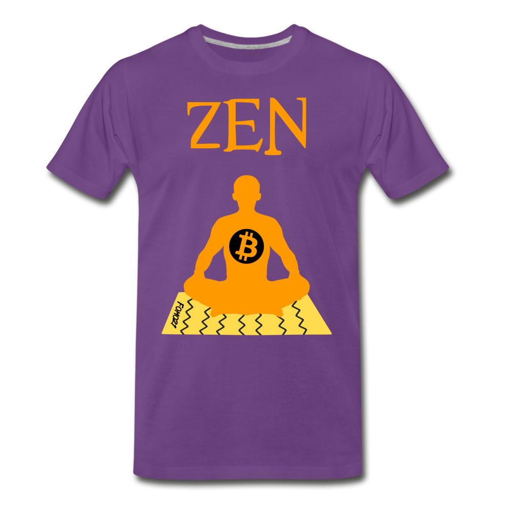 Bitcoin Zen T-Shirt - purple