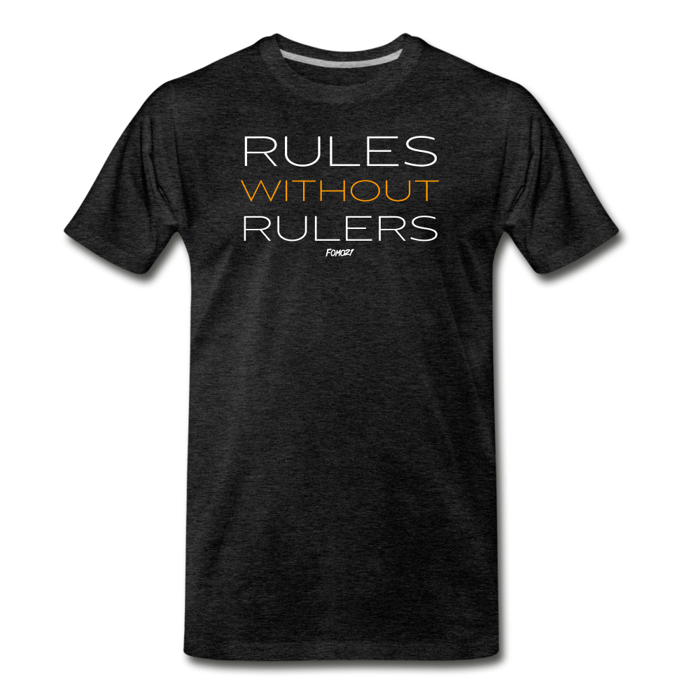 Rules Without Rulers Bitcoin T-Shirt - charcoal grey