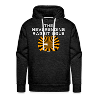 Load image into Gallery viewer, The Neverending Rabbit Hole Bitcoin Hoodie Sweatshirt - charcoal grey
