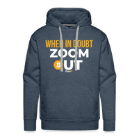 Load image into Gallery viewer, When In Doubt Zoom Out Hoodie Sweatshirt - heather denim
