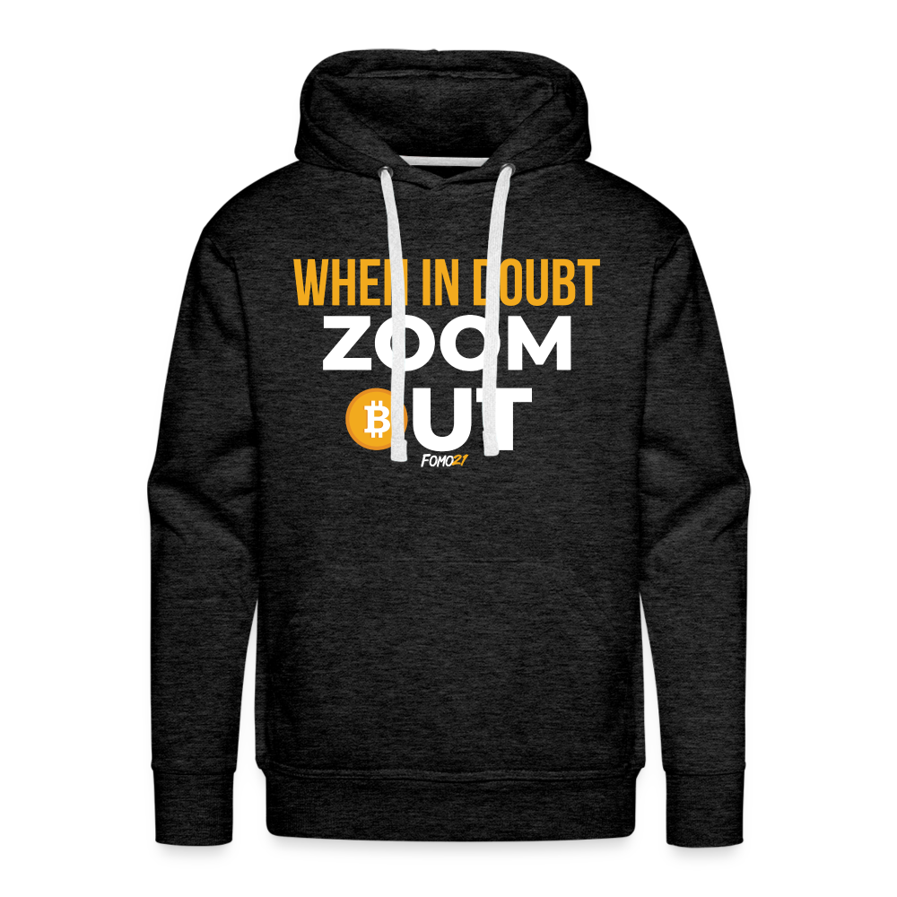 When In Doubt Zoom Out Hoodie Sweatshirt - charcoal grey