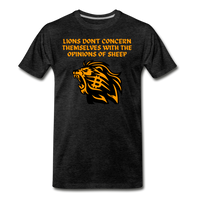 Load image into Gallery viewer, Lions Don&#39;t Concern Themselves With The Opinions of Sheep Bitcoin T-Shirt - charcoal grey
