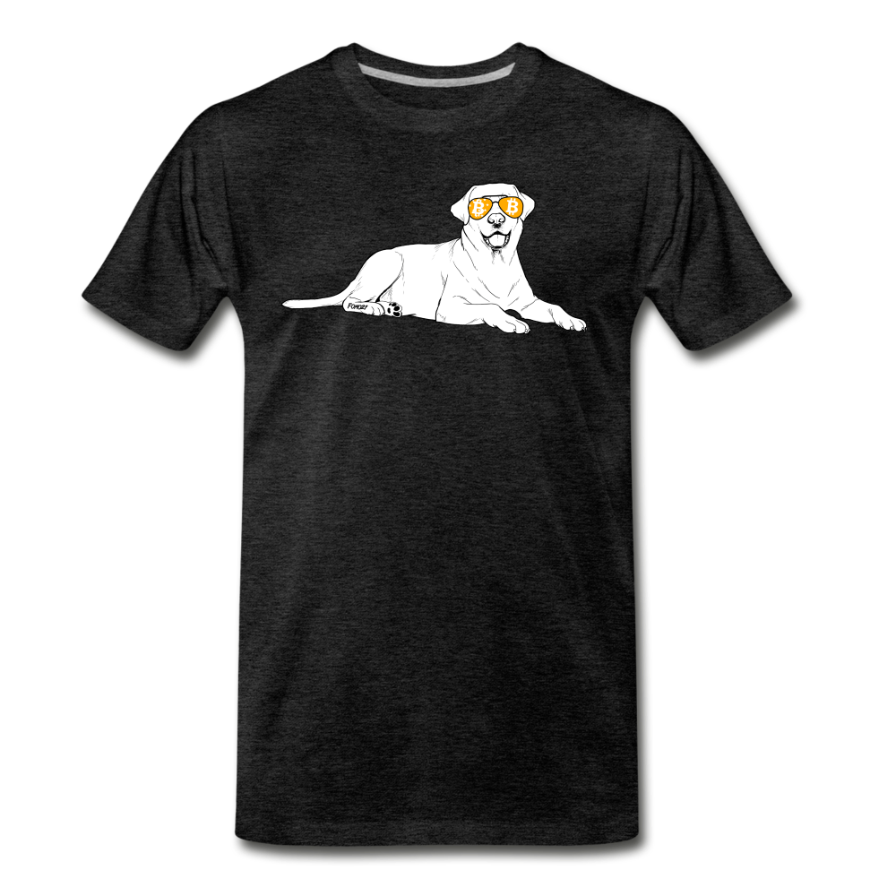 Bitcoin Is For The Labrador Retrievers T-Shirt - charcoal grey
